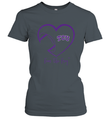 TCU Horned Frogs Football Inside Heart  Team Women's T-Shirt Women's T-Shirt - skytshirtshop