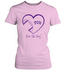 TCU Horned Frogs Football Inside Heart  Team Women's T-Shirt Women's T-Shirt - skytshirtshop