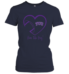 TCU Horned Frogs Football Inside Heart  Team Women's T-Shirt Women's T-Shirt - skytshirtshop