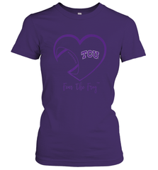 TCU Horned Frogs Football Inside Heart  Team Women's T-Shirt Women's T-Shirt - skytshirtshop