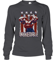 Marvel Hulk Incredible Stars and Stripes Long Sleeve T-Shirt Long Sleeve T-Shirt - skytshirtshop