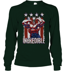 Marvel Hulk Incredible Stars and Stripes Long Sleeve T-Shirt Long Sleeve T-Shirt - skytshirtshop