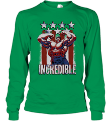 Marvel Hulk Incredible Stars and Stripes Long Sleeve T-Shirt Long Sleeve T-Shirt - skytshirtshop