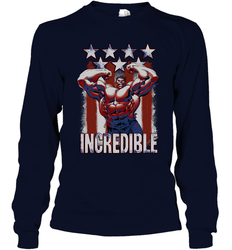 Marvel Hulk Incredible Stars and Stripes Long Sleeve T-Shirt