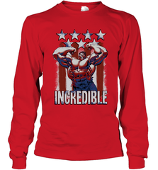 Marvel Hulk Incredible Stars and Stripes Long Sleeve T-Shirt Long Sleeve T-Shirt - skytshirtshop