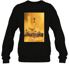 Marvel Studios 10 Years of Heroes Poster Crewneck Sweatshirt