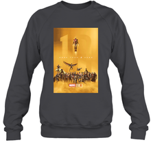 Marvel Studios 10 Years of Heroes Poster Crewneck Sweatshirt Crewneck Sweatshirt - skytshirtshop