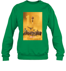 Marvel Studios 10 Years of Heroes Poster Crewneck Sweatshirt Crewneck Sweatshirt - skytshirtshop