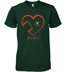 Virginia Cavaliers Football Inside Heart  Team Men's Premium T-Shirt Men's Premium T-Shirt - skytshirtshop