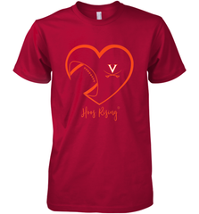 Virginia Cavaliers Football Inside Heart  Team Men's Premium T-Shirt Men's Premium T-Shirt - skytshirtshop