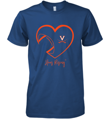 Virginia Cavaliers Football Inside Heart  Team Men's Premium T-Shirt Men's Premium T-Shirt - skytshirtshop