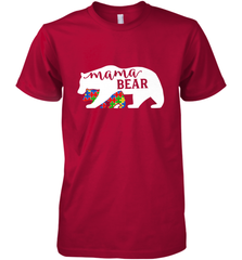 Mama Bear Autism t shirt Autism Awareness Month Men's Premium T-Shirt Men's Premium T-Shirt - skytshirtshop