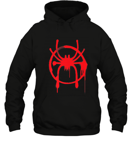 Marvel Spider Man Into the Spider Verse Red Hooded Sweatshirt Hooded Sweatshirt / Black / S Hooded Sweatshirt - skytshirtshop