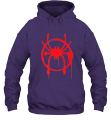 Marvel Spider Man Into the Spider Verse Red Hooded Sweatshirt Hooded Sweatshirt - skytshirtshop