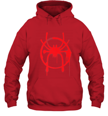 Marvel Spider Man Into the Spider Verse Red Hooded Sweatshirt Hooded Sweatshirt - skytshirtshop