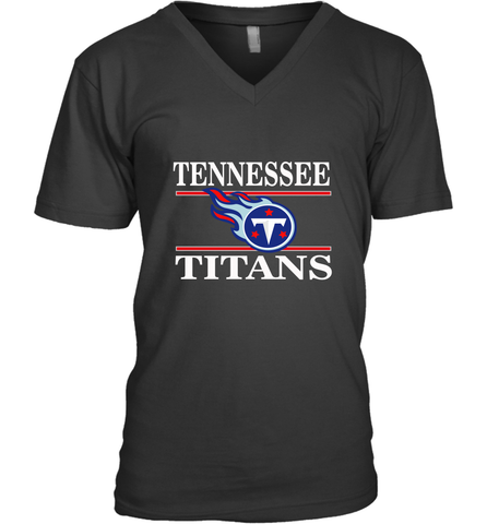 NFL Tennessee Titans Logo Champion Men's V-Neck Men's V-Neck / Black / S Men's V-Neck - skytshirtshop