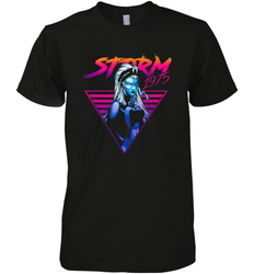Marvel X Men Storm 80's Neon Retro Triangle Men's Premium T-Shirt