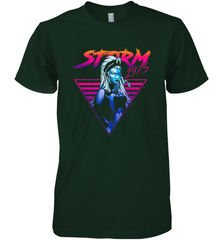 Marvel X Men Storm 80's Neon Retro Triangle Men's Premium T-Shirt Men's Premium T-Shirt - skytshirtshop