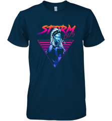 Marvel X Men Storm 80's Neon Retro Triangle Men's Premium T-Shirt Men's Premium T-Shirt - skytshirtshop