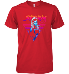 Marvel X Men Storm 80's Neon Retro Triangle Men's Premium T-Shirt Men's Premium T-Shirt - skytshirtshop