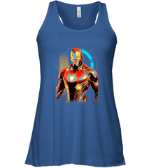 Marvel Infinity War Iron Man Digital Pose Women's Racerback Tank Women's Racerback Tank - skytshirtshop