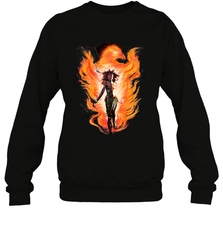 Marvel X Men Rise Of The Dark Phoenix Flames Crewneck Sweatshirt Crewneck Sweatshirt - skytshirtshop