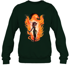 Marvel X Men Rise Of The Dark Phoenix Flames Crewneck Sweatshirt Crewneck Sweatshirt - skytshirtshop