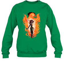 Marvel X Men Rise Of The Dark Phoenix Flames Crewneck Sweatshirt Crewneck Sweatshirt - skytshirtshop