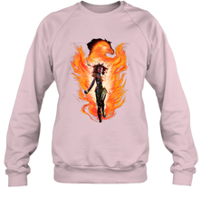 Marvel X Men Rise Of The Dark Phoenix Flames Crewneck Sweatshirt Crewneck Sweatshirt - skytshirtshop