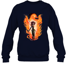 Marvel X Men Rise Of The Dark Phoenix Flames Crewneck Sweatshirt