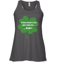 When Irish eyes are smiling Run Lucky St Patricks Day Shirt Women's Racerback Tank Women's Racerback Tank - skytshirtshop