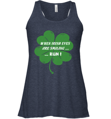 When Irish eyes are smiling Run Lucky St Patricks Day Shirt Women's Racerback Tank Women's Racerback Tank - skytshirtshop