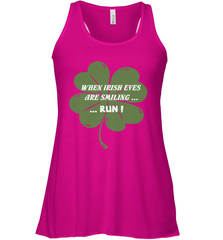 When Irish eyes are smiling Run Lucky St Patricks Day Shirt Women's Racerback Tank Women's Racerback Tank - skytshirtshop