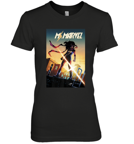 Marvel Ms Women's Premium T-Shirt Women's Premium T-Shirt / Black / XS Women's Premium T-Shirt - skytshirtshop