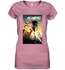 Marvel Ms Women's V-Neck T-Shirt Women's V-Neck T-Shirt - skytshirtshop