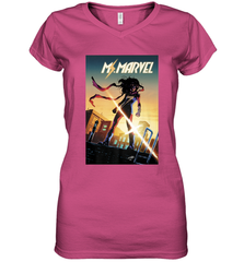 Marvel Ms Women's V-Neck T-Shirt Women's V-Neck T-Shirt - skytshirtshop