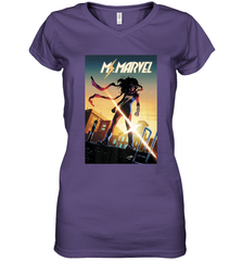 Marvel Ms Women's V-Neck T-Shirt Women's V-Neck T-Shirt - skytshirtshop