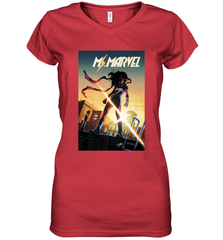 Marvel Ms Women's V-Neck T-Shirt Women's V-Neck T-Shirt - skytshirtshop
