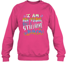 Special Needs NonVerbal Autism Awesome Crewneck Sweatshirt Crewneck Sweatshirt - skytshirtshop