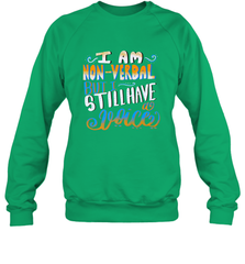 Special Needs NonVerbal Autism Awesome Crewneck Sweatshirt Crewneck Sweatshirt - skytshirtshop