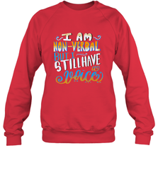 Special Needs NonVerbal Autism Awesome Crewneck Sweatshirt Crewneck Sweatshirt - skytshirtshop
