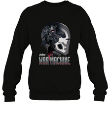 Marvel Infinity War War Machine Head Profile Crewneck Sweatshirt Crewneck Sweatshirt - skytshirtshop