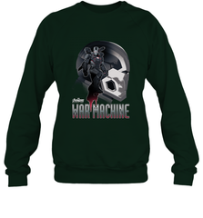Marvel Infinity War War Machine Head Profile Crewneck Sweatshirt Crewneck Sweatshirt - skytshirtshop