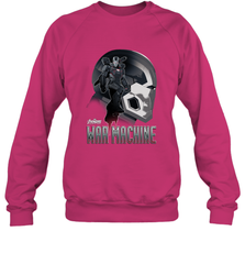 Marvel Infinity War War Machine Head Profile Crewneck Sweatshirt Crewneck Sweatshirt - skytshirtshop