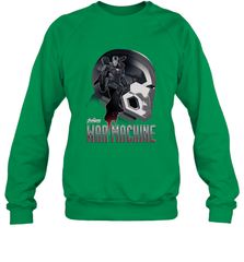 Marvel Infinity War War Machine Head Profile Crewneck Sweatshirt Crewneck Sweatshirt - skytshirtshop