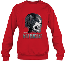 Marvel Infinity War War Machine Head Profile Crewneck Sweatshirt Crewneck Sweatshirt - skytshirtshop