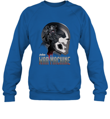 Marvel Infinity War War Machine Head Profile Crewneck Sweatshirt Crewneck Sweatshirt - skytshirtshop