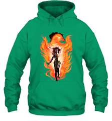 Marvel X Men Rise Of The Dark Phoenix Flames Hooded Sweatshirt Hooded Sweatshirt - skytshirtshop