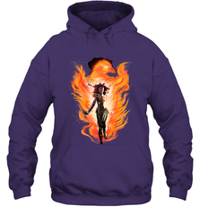 Marvel X Men Rise Of The Dark Phoenix Flames Hooded Sweatshirt Hooded Sweatshirt - skytshirtshop