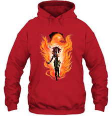 Marvel X Men Rise Of The Dark Phoenix Flames Hooded Sweatshirt Hooded Sweatshirt - skytshirtshop